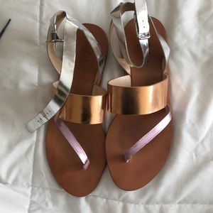 Metallic Loeffler Randall sandals